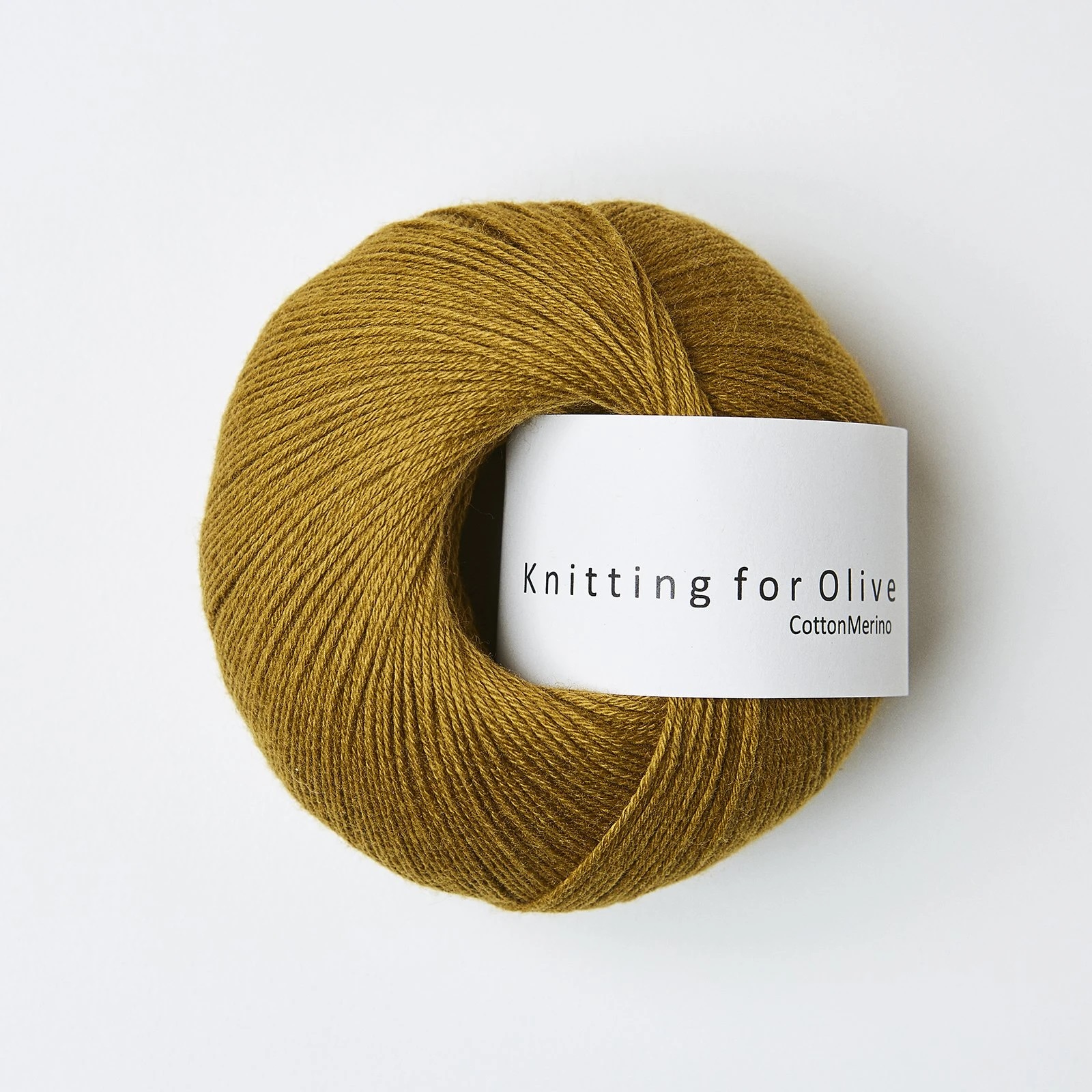 Kintting for Olive Cotten Merino Mørk Okker