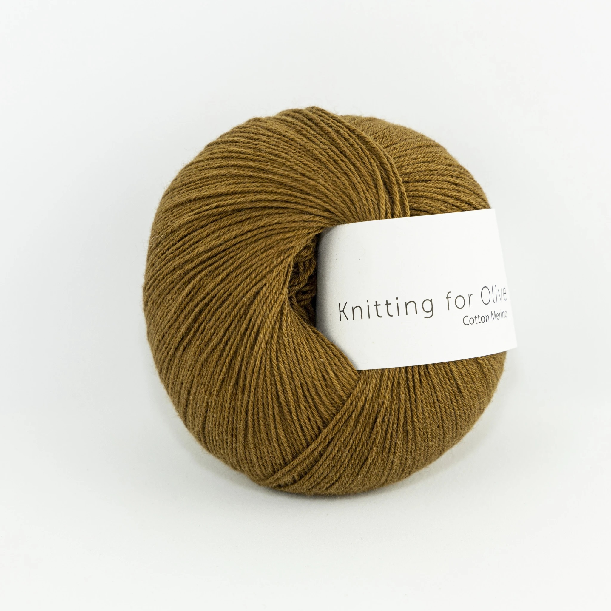Kintting for Olive Cotten Merino Okkerbrun