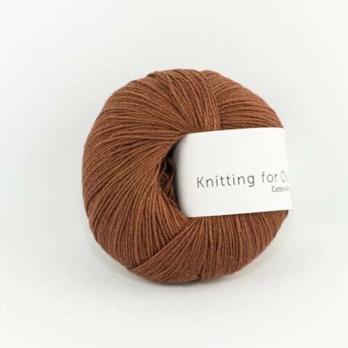 Kintting for Olive Cotten Merino Rust