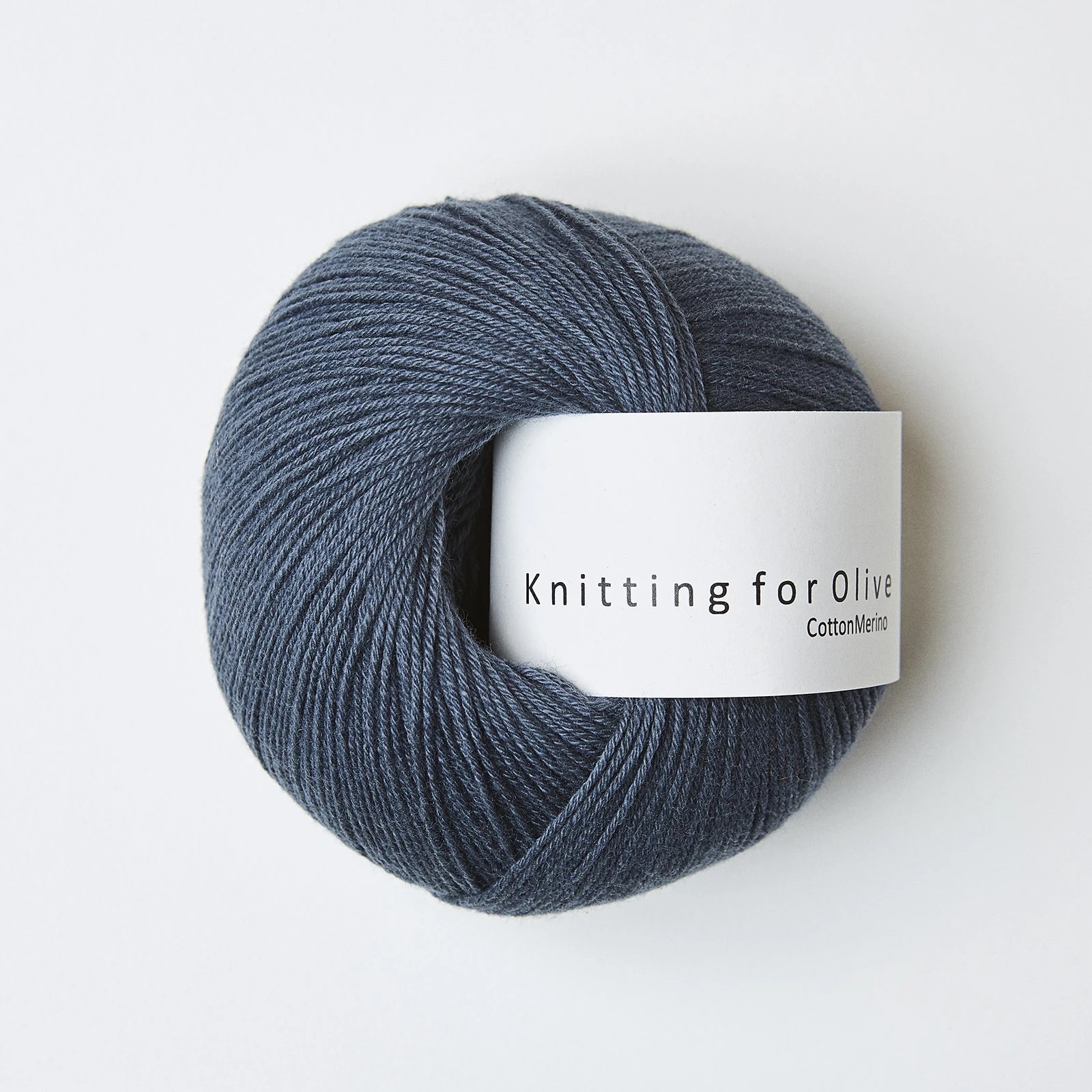 Kintting for Olive Cotten Merino Støvet Blåhval